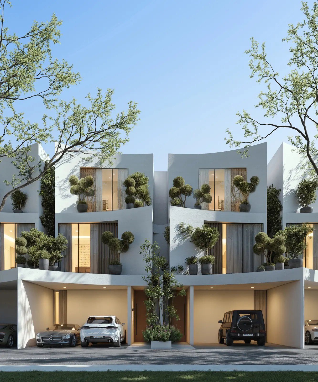 The Bloom - 4 bedroom townhouse exterior at Lunaya by Zaya