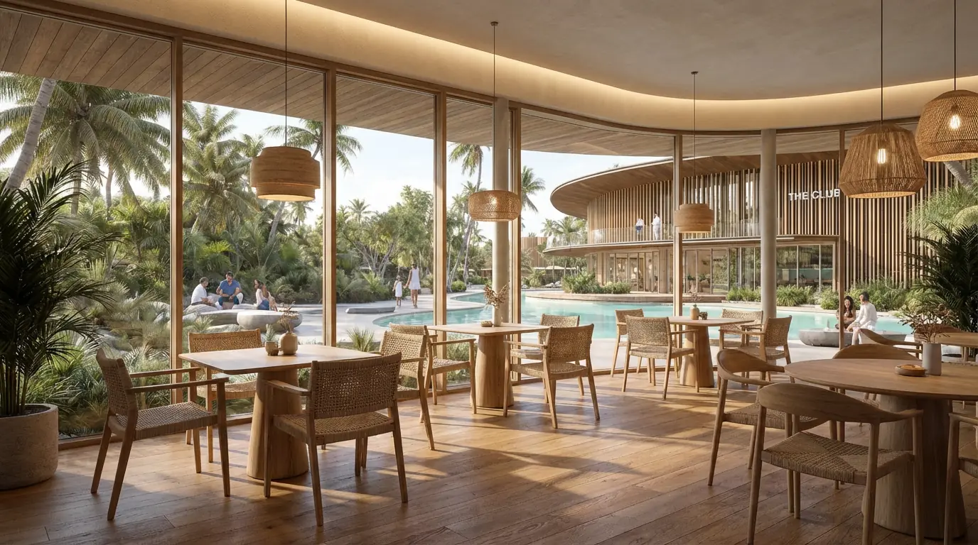 Community café at Lunaya by Zaya