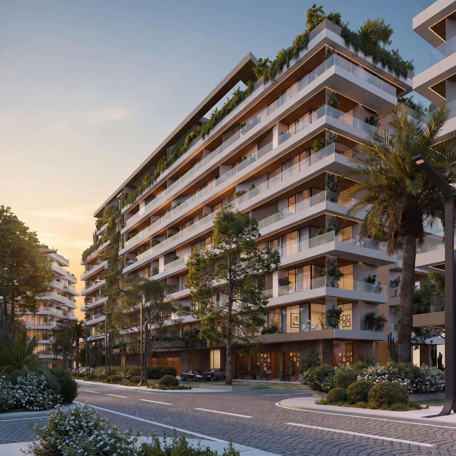 Lunaya Terraces apartment buildings exterior